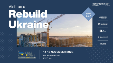 Gemeinsam die Zukunft gestalten: Die Nemetschek Group präsentiert ihre Lösungen auf der ReBuild Ukraine 